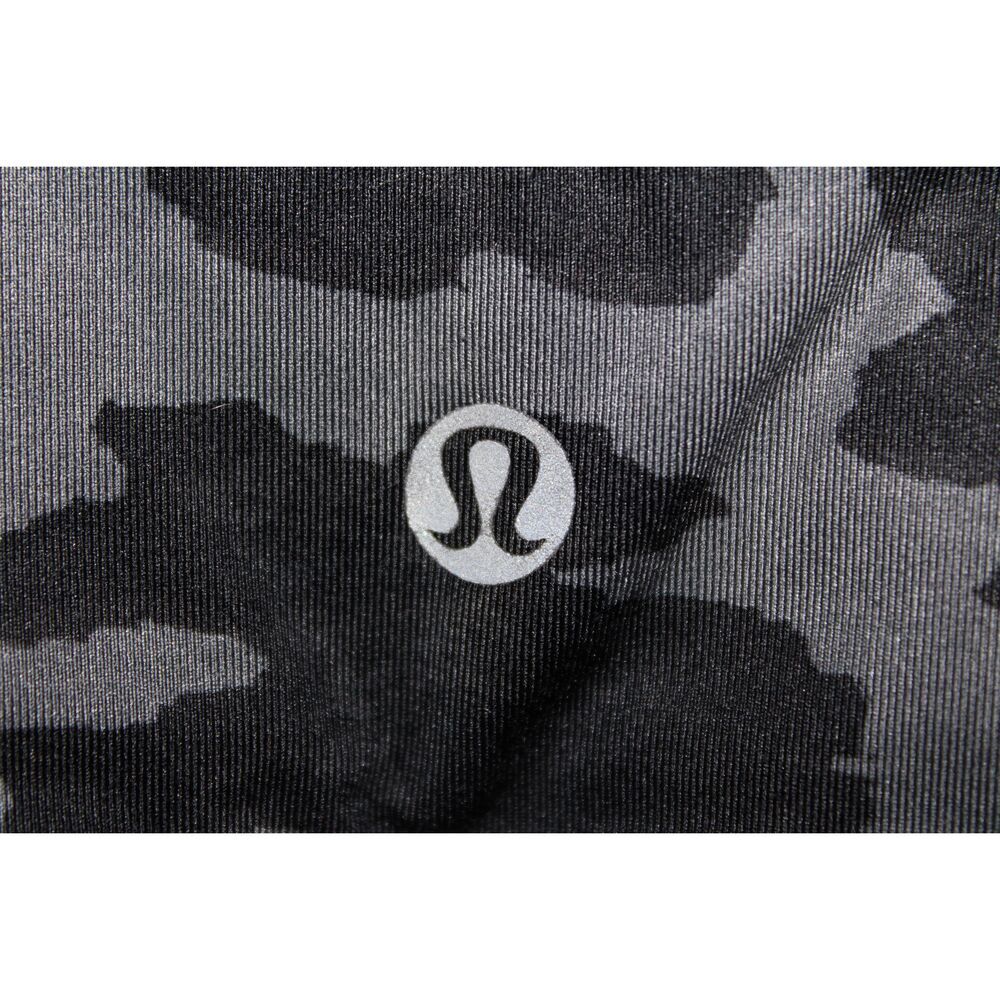 Womens Lululemon Mesh High Neck Cheetah Dark Slate Black Gray Sports Bra Size S - Picture 3 of 4